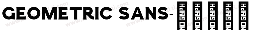 Geometric sans字体转换